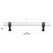Gliderite Hardware 5-1/16 in. Center to Center Clear Acrylic Cabinet Pull Oil Rubbed Bronze 4718-128-ORB-1 - alternate 4